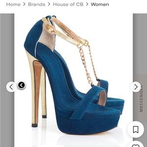 NWT House of CB Daytona Heels. SZ 40